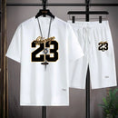 Conjunto Urban 3D Verão 2026 – Moda de Rua Casual com Estampa Digital