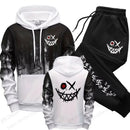 Conjunto Urban 3D 2026 – Moletom Capuz + Calça Estampa Rosto