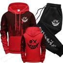 Conjunto Urban 3D 2026 – Moletom Capuz + Calça Estampa Rosto
